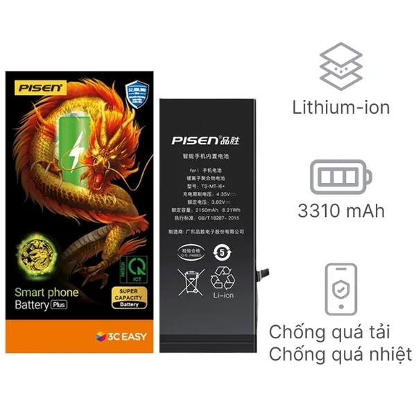 Dịch Vụ Thay Pin Dung Lượng Siêu Cao Pisen iPhone 12