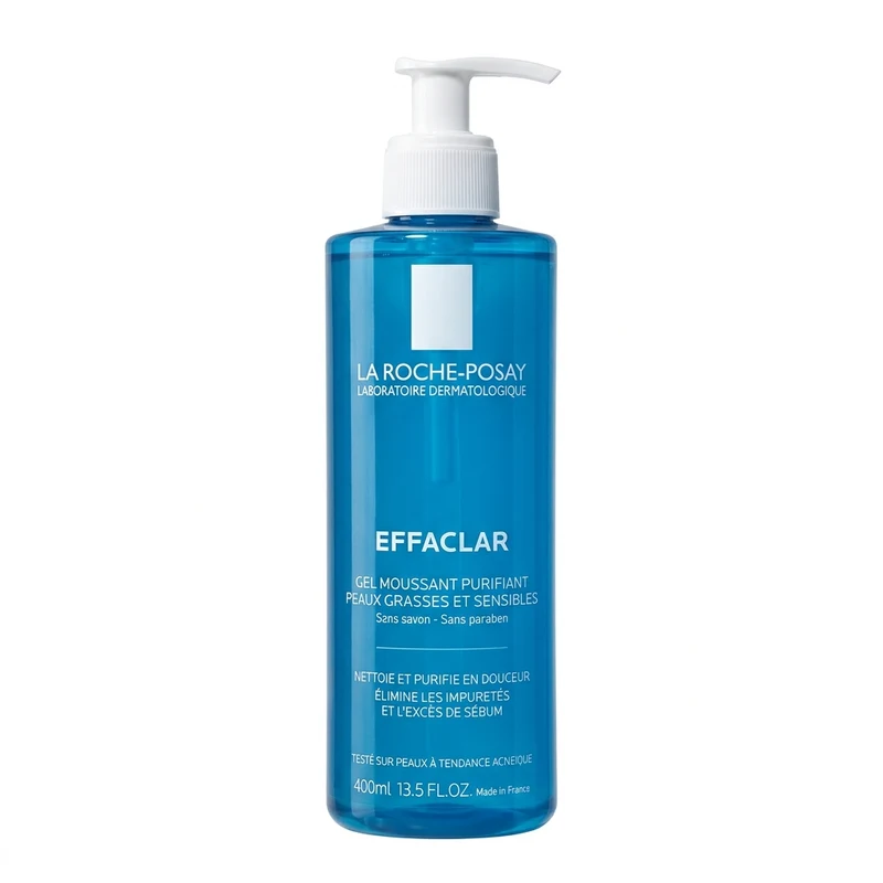 Gel Rửa Mặt Tạo Bọt Cho Da Dầu Nhạy Cảm La Roche-Posay Effaclar 400ml
