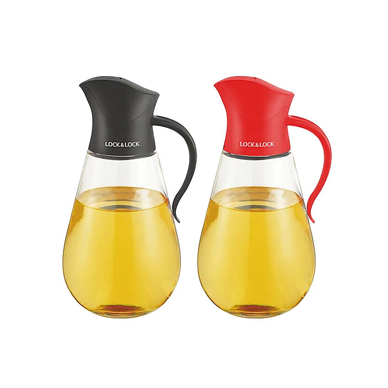 Bình Đựng Dầu Với Nắp Mở Tự Động LocknLock 550Ml - 2 Màu (Đen. Đỏ) - CKO101
