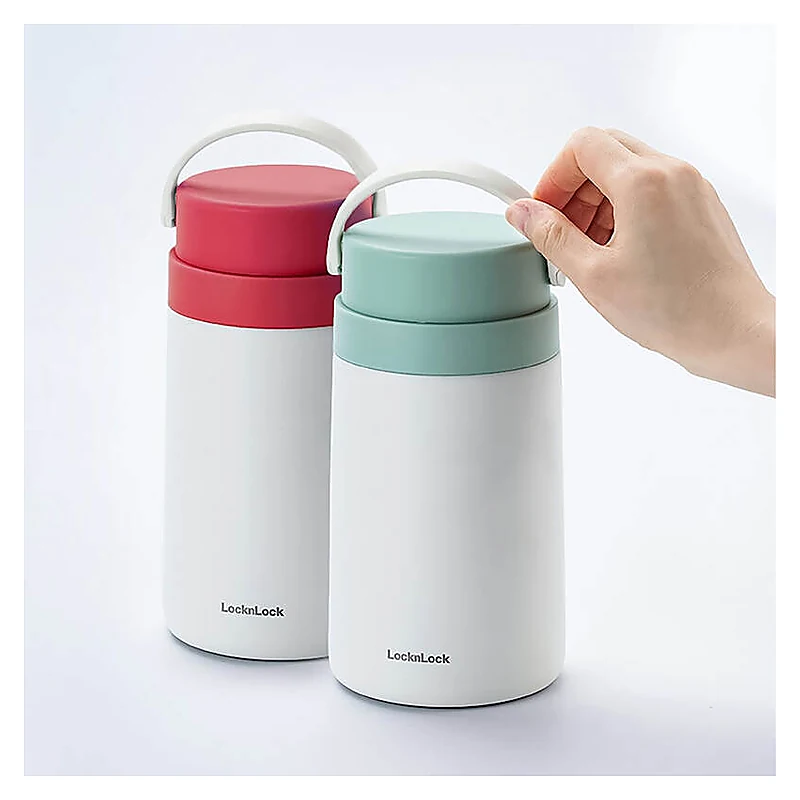 Hộp Giữ Nhiệt Đựng Thức Ăn Locknlock Handle Food Jar 1L - 2 Màu (Xanh Mint, Đỏ) - LHC8043